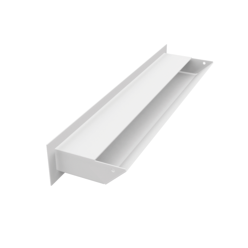 Kratki Lüftungsgitter 45S | 60x400x96,5 mm | weiß