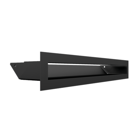 Kratki Lüftungsgitter 45S | 60x400x96,5 mm | schwarz