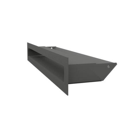 Kratki Lüftungsgitter 45S | 60x400x96,5 mm | graphit