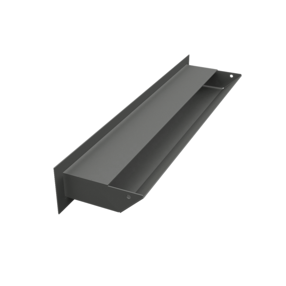 Kratki Lüftungsgitter 45S | 60x400x96,5 mm | graphit