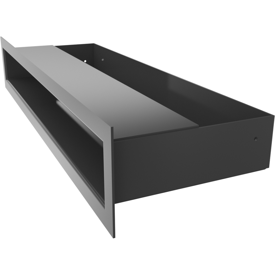 Kratki Lüftungsgitter | 60x400x98mm | schwarz | LUFT/6/40/C