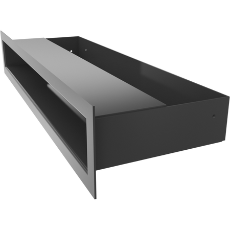 Kratki Lüftungsgitter | 60x400x98mm | schwarz | LUFT/6/40/C