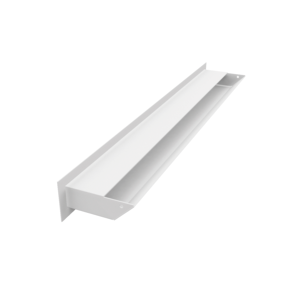 Kratki Lüftungsgitter 45S | 60x600x96,5 mm | weiß