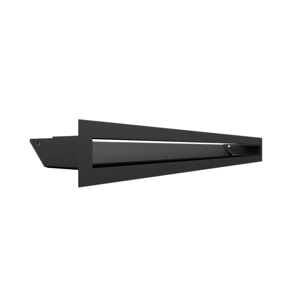 Kratki Lüftungsgitter 45S | 60x600x96,5 mm | schwarz 