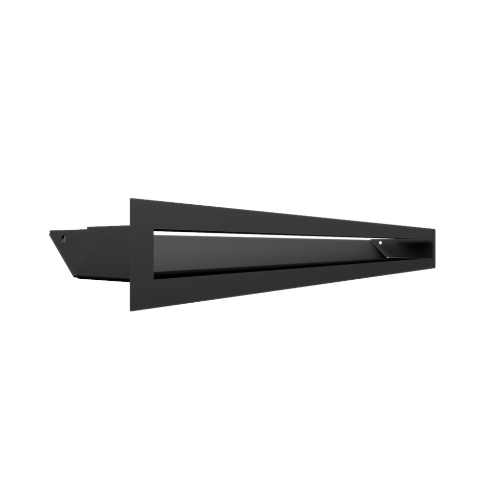 Kratki Lüftungsgitter 45S | 60x600x96,5 mm | schwarz 