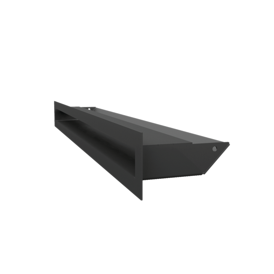 Kratki Lüftungsgitter 45S | 60x600x96,5 mm | schwarz 