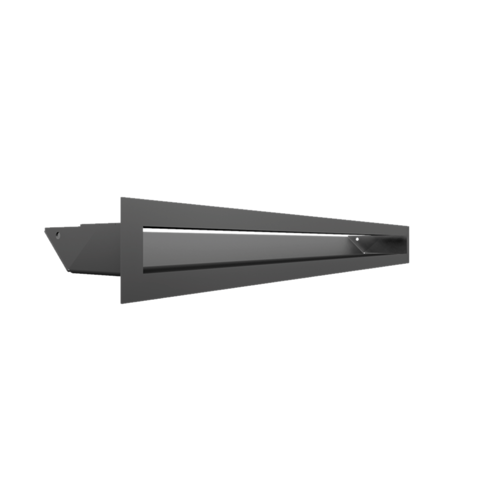 Kratki Lüftungsgitter 45S | 60x600x96,5 mm | graphit