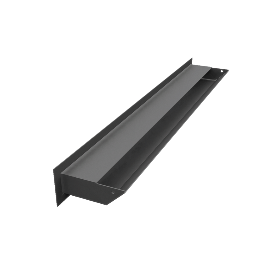 Kratki Lüftungsgitter 45S | 60x600x96,5 mm | graphit