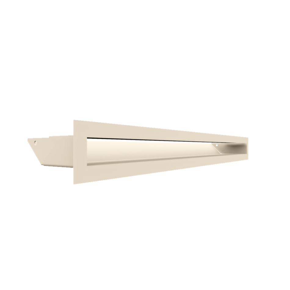 Kratki Lüftungsgitter 45S | 60x600x96,5 mm | creme