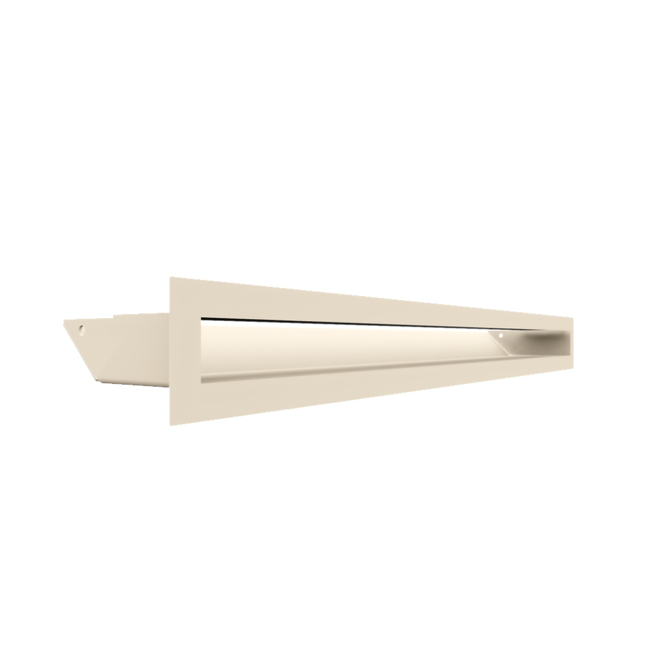 Kratki Lüftungsgitter 45S | 60x600x96,5 mm | creme