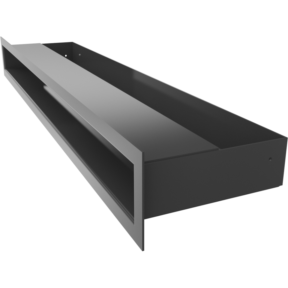 Kratki Lüftungsgitter | 60x600x80mm | schwarz | LUFT/6/60/C/SF