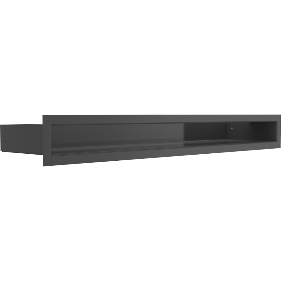 Kratki Lüftungsgitter | 60x600x80mm | schwarz | LUFT/6/60/C/SF