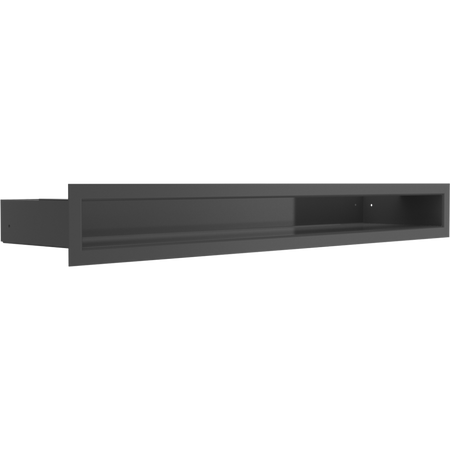 Kratki Lüftungsgitter | 60x600x80mm | schwarz | LUFT/6/60/C/SF