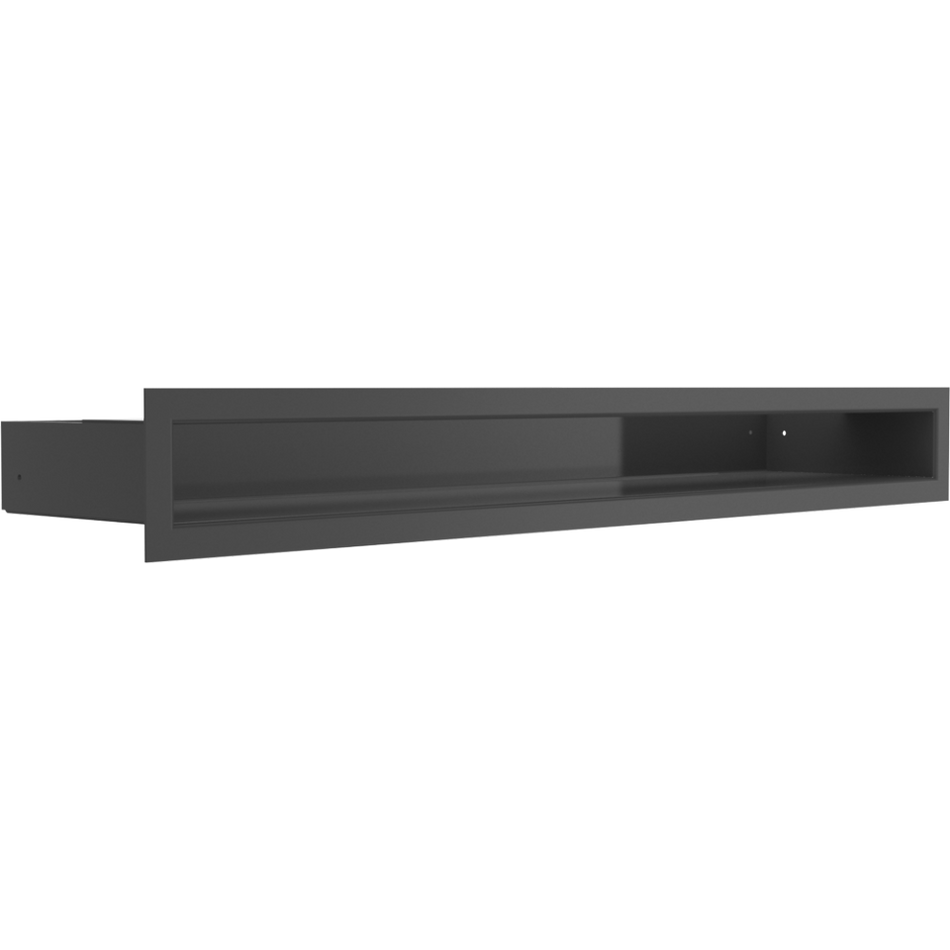 Kratki Lüftungsgitter | 60x600x80mm | schwarz | LUFT/6/60/C/SF