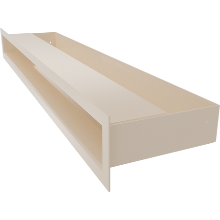 Kratki Lüftungsgitter | 60x600x80mm | creme | LUFT/6/60/K/SF