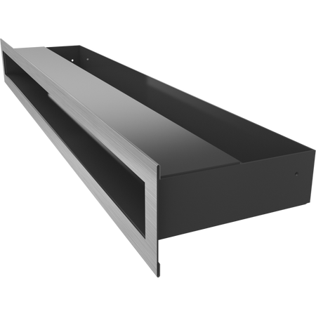 Kratki Lüftungsgitter | 60x600x98mm | geschliffen | LUFT/6/60/SZ
