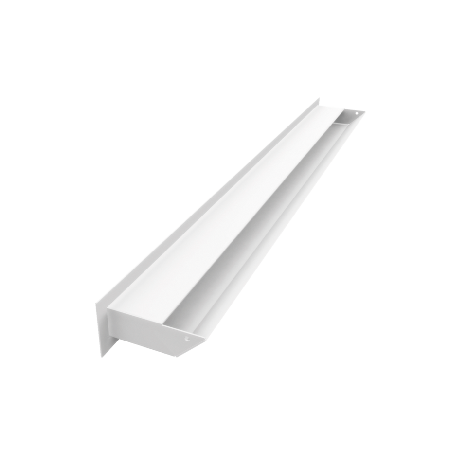 Kratki Lüftungsgitter 45S | 60x800x96,5 mm | weiß