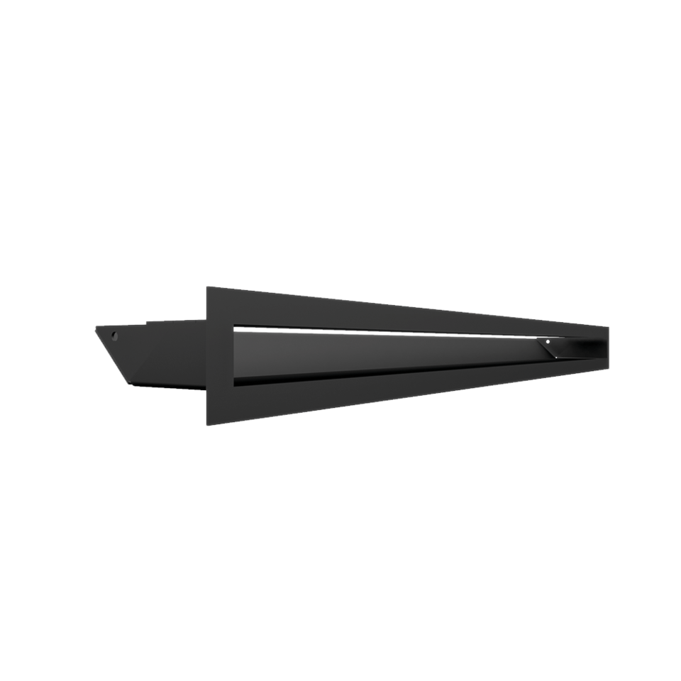 Kratki Lüftungsgitter 45S | 60x800x96,5 mm | schwarz