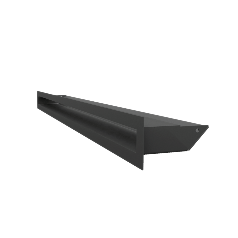 Kratki Lüftungsgitter 45S | 60x800x96,5 mm | schwarz