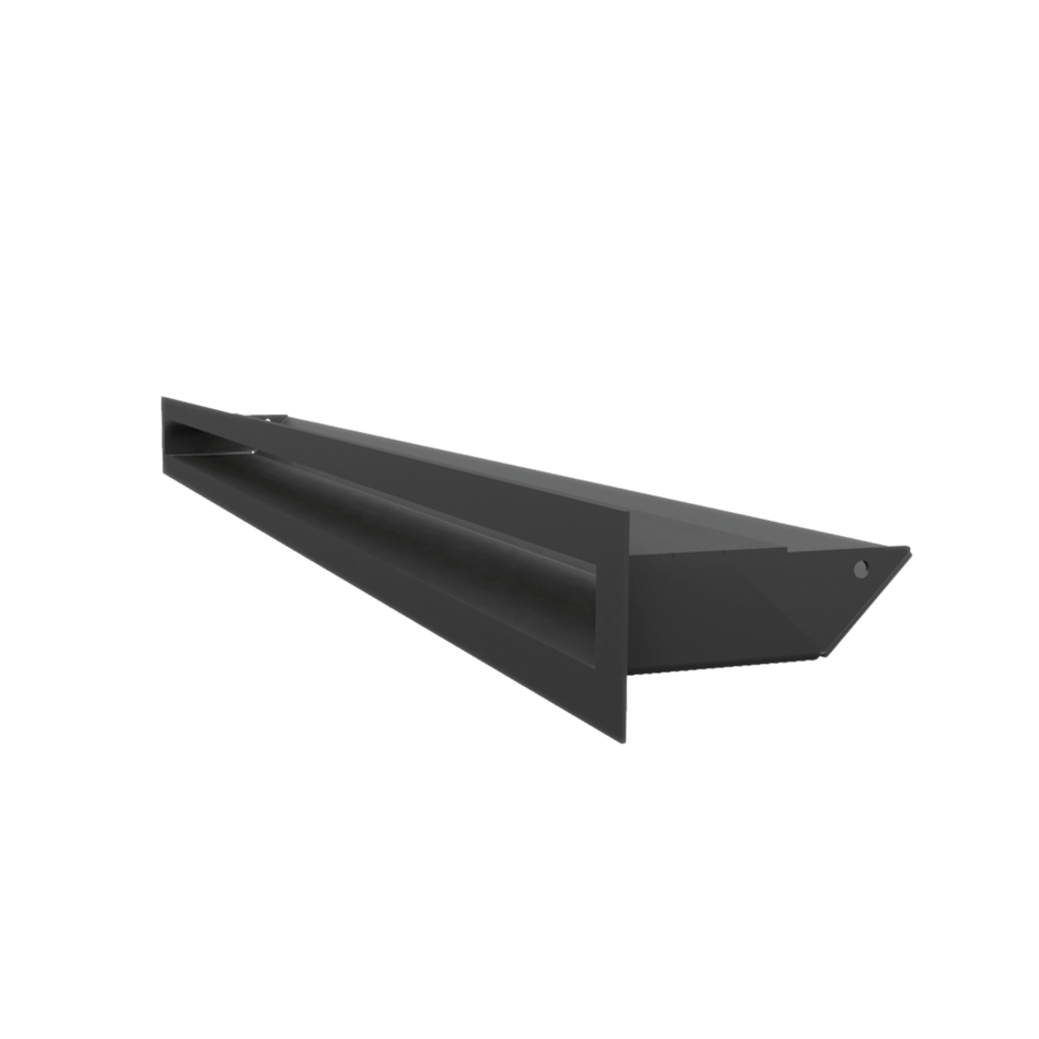 Kratki Lüftungsgitter 45S | 60x800x96,5 mm | schwarz