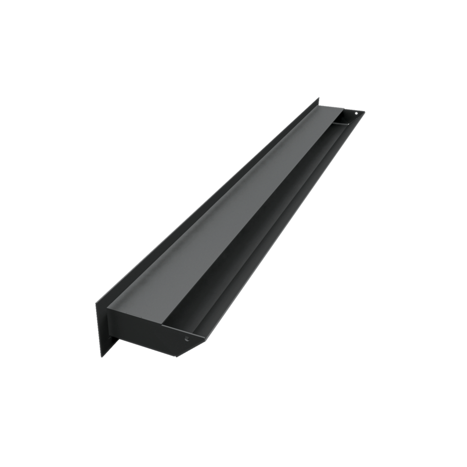 Kratki Lüftungsgitter 45S | 60x800x96,5 mm | schwarz