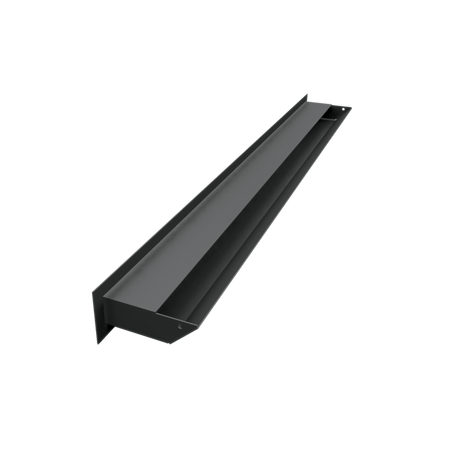 Kratki Lüftungsgitter 45S | 60x800x96,5 mm | schwarz