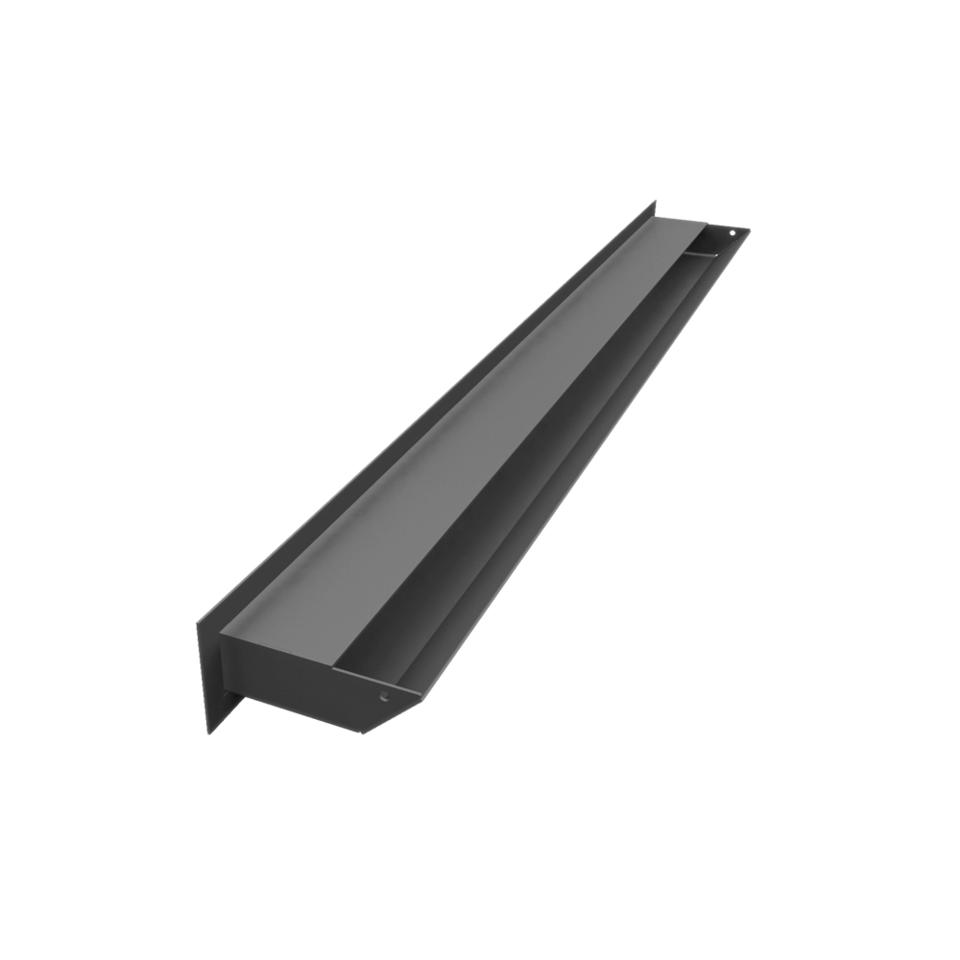 Kratki Lüftungsgitter 45S | 60x800x96,5 mm | graphit