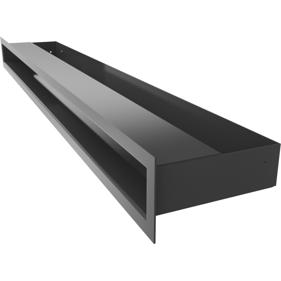 Kratki Lüftungsgitter | 60x800x80mm | schwarz | LUFT/6/80/C/SF 