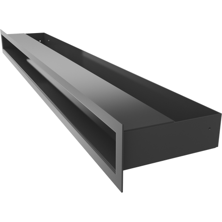 Kratki Lüftungsgitter | 60x800x80mm | schwarz | LUFT/6/80/C/SF 