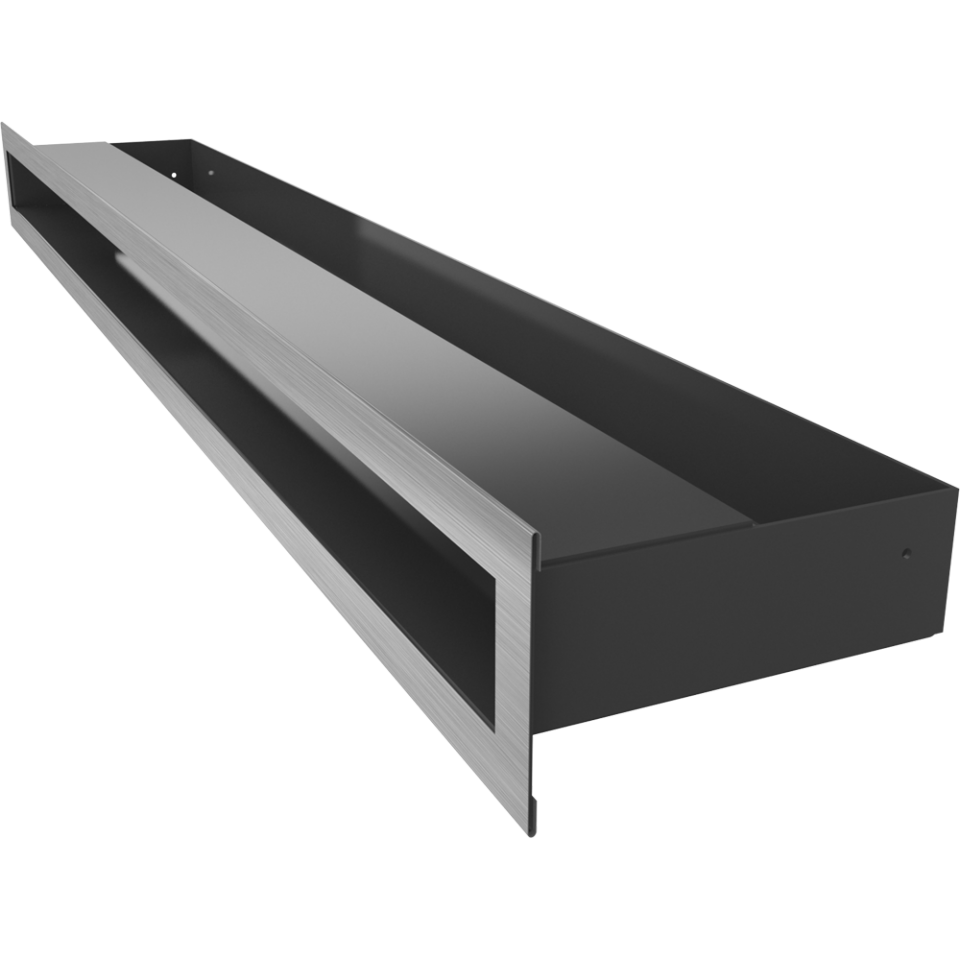 Kratki Lüftungsgitter | 60x800x98mm | geschliffen | LUFT/6/80/SZ 