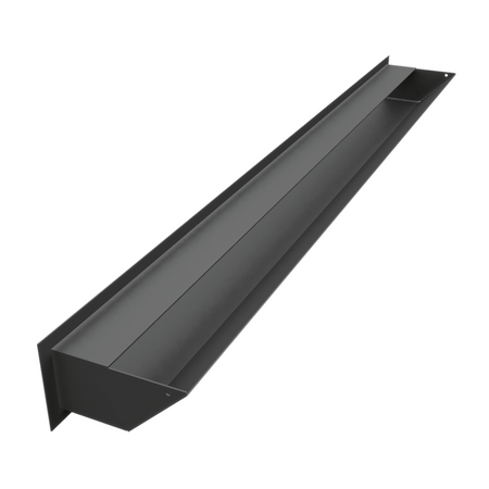 Kratki Lüftungsgitter 45S | 90x1000x126,5 mm | schwarz 