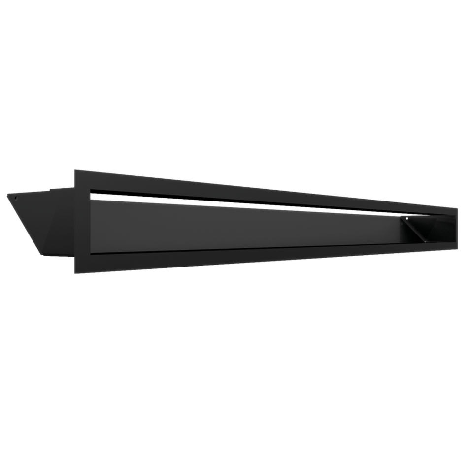 Kratki Lüftungsgitter 45S | 90x1000x126,5 mm | schwarz 