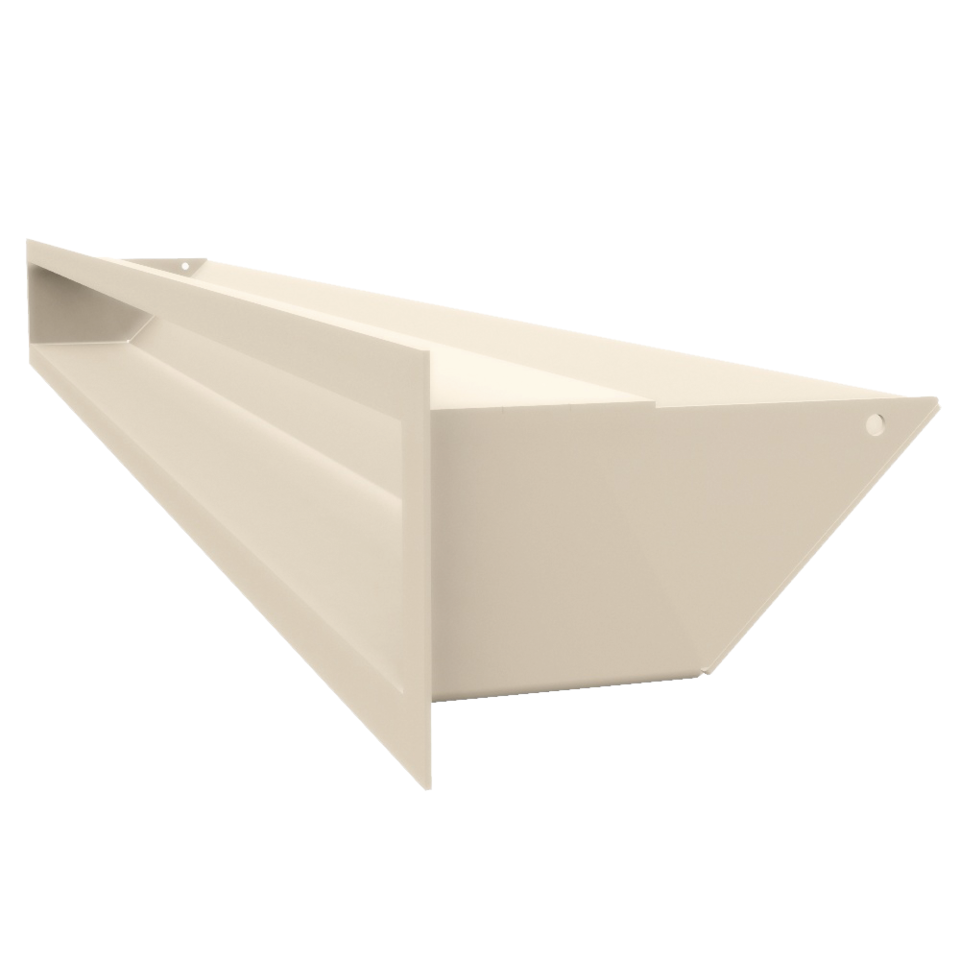 Kratki Lüftungsgitter 45S | 90x1000x126,5 mm | creme