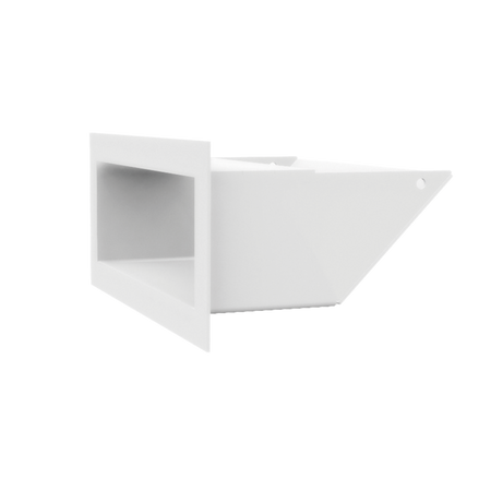 Kratki Lüftungsgitter 45S | 90x200x126,5 mm | weiß