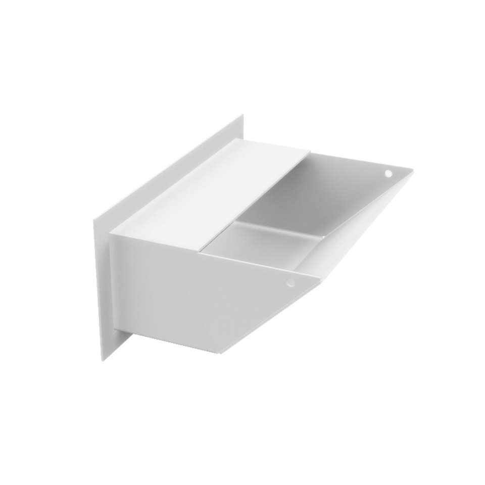 Kratki Lüftungsgitter 45S | 90x200x126,5 mm | weiß