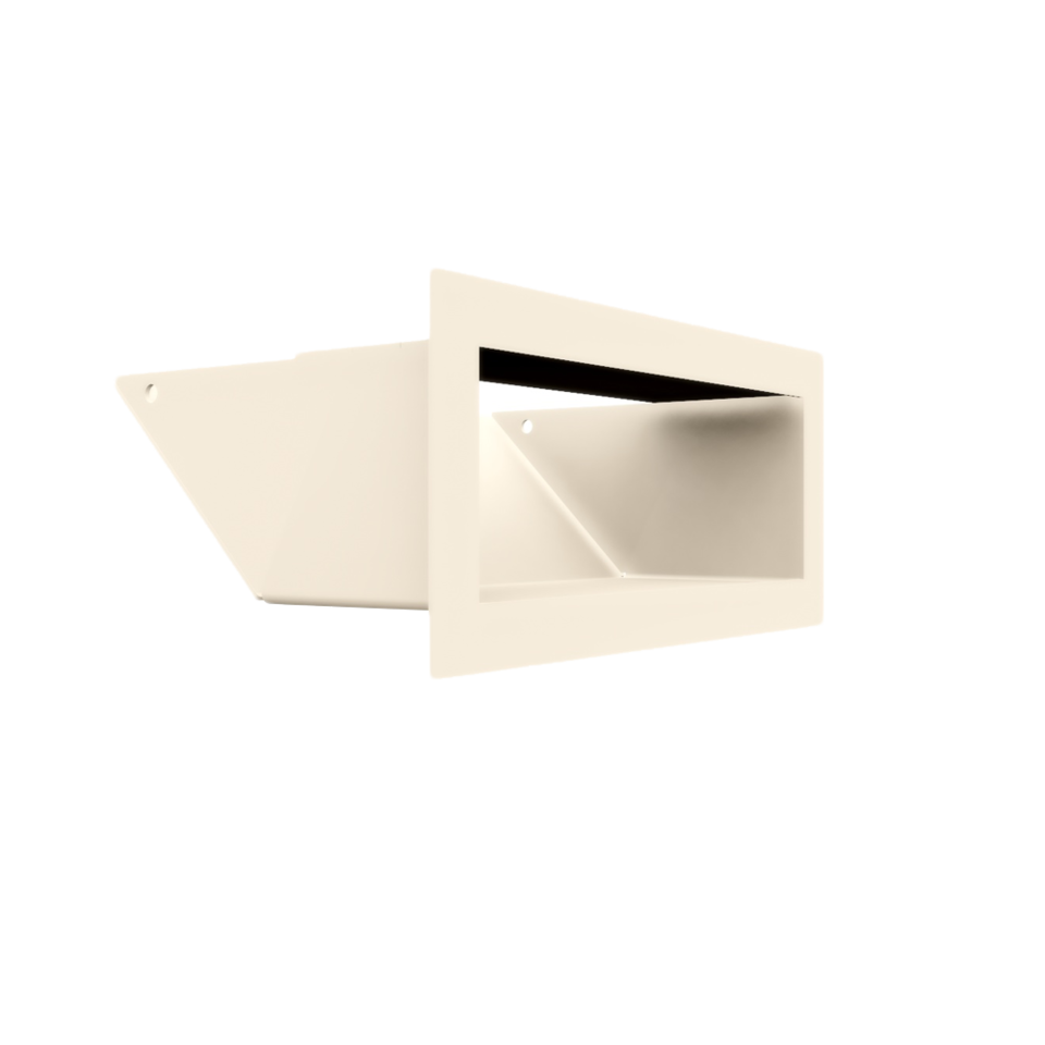 Kratki Lüftungsgitter 45S | 90x200x126,5 mm | creme
