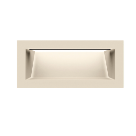 Kratki Lüftungsgitter 45S | 90x200x126,5 mm | creme