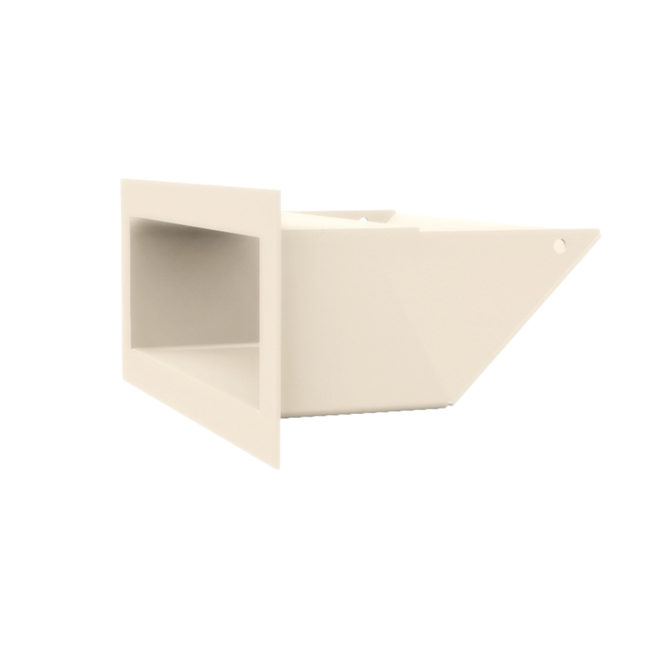 Kratki Lüftungsgitter 45S | 90x200x126,5 mm | creme