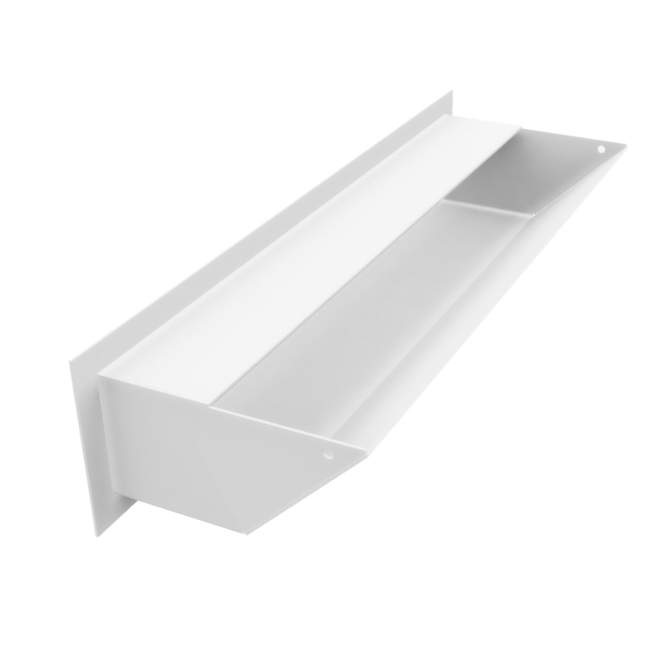 Kratki Lüftungsgitter 45S | 90x400x126,5 mm | weiß
