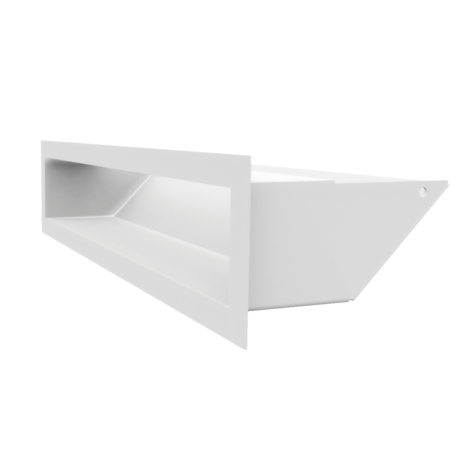 Kratki Lüftungsgitter 45S | 90x400x126,5 mm | weiß
