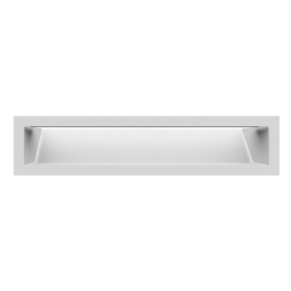 Kratki Lüftungsgitter 45S | 90x400x126,5 mm | weiß