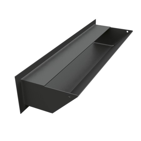 Kratki Lüftungsgitter 45S | 90x400x126,5 mm | schwarz