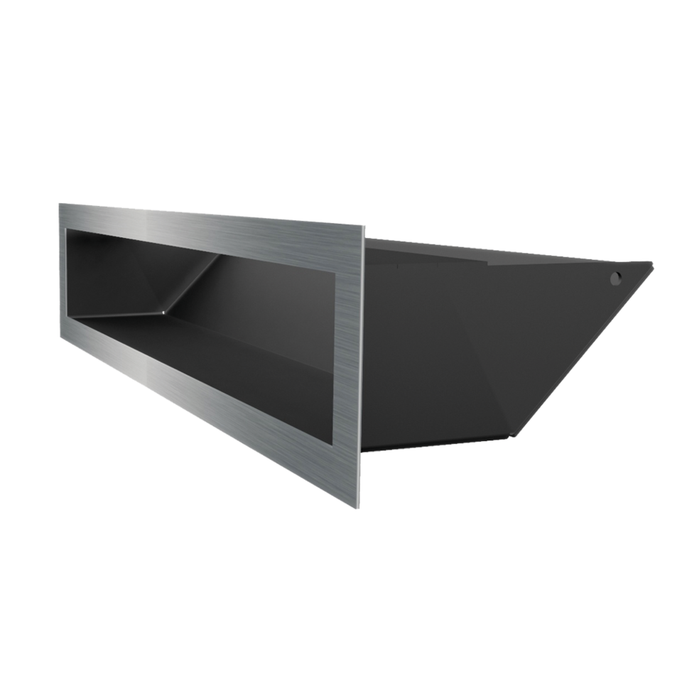 Kratki Lüftungsgitter 45S | 90x400x126,5 mm | geschliffen