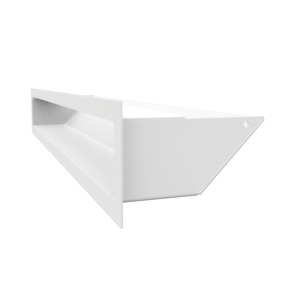 Kratki Lüftungsgitter 45S | 90x600x126,5 mm | weiß