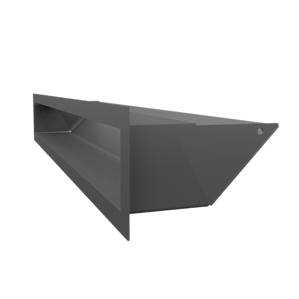Kratki Lüftungsgitter 45S | 90x600x126,5 mm | graphit 