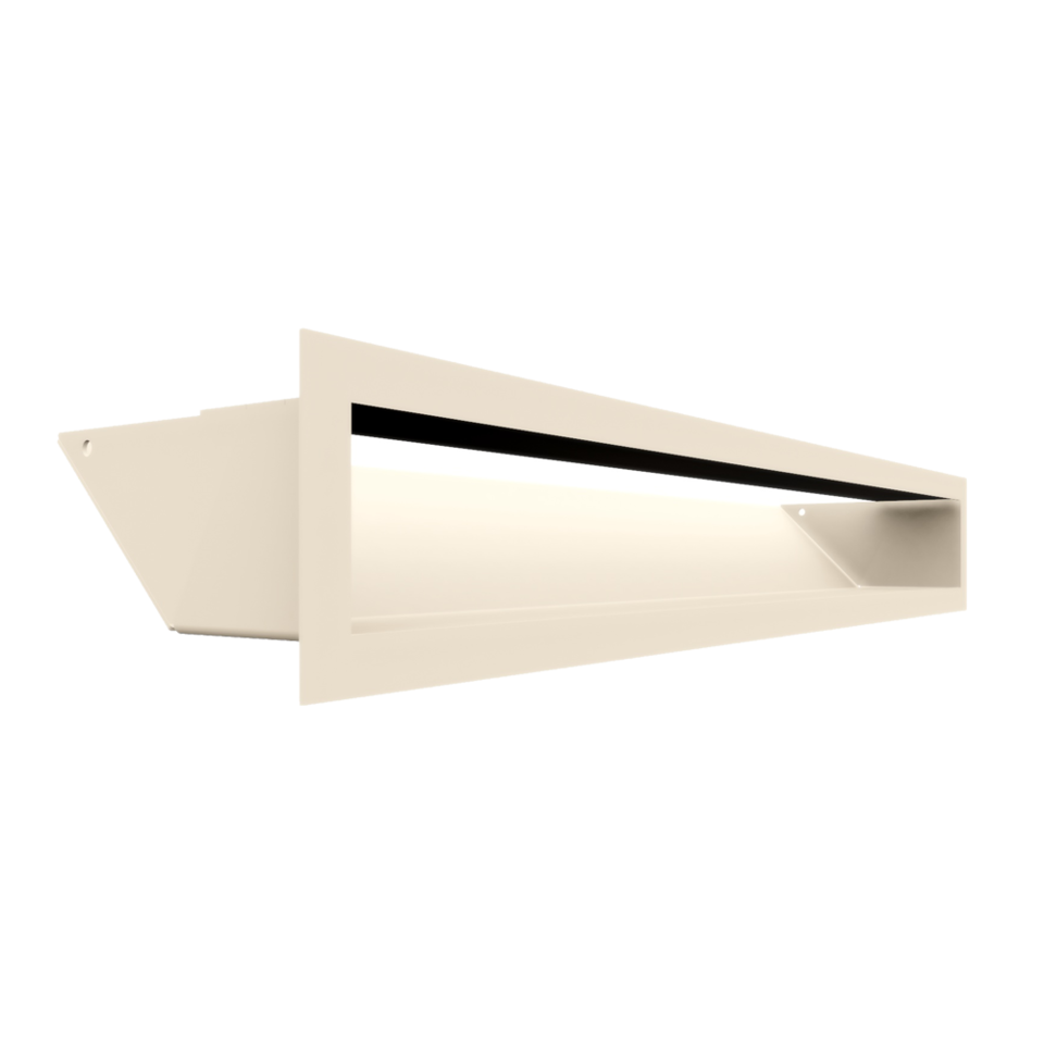 Kratki Lüftungsgitter 45S | 90x600x126,5 mm | creme