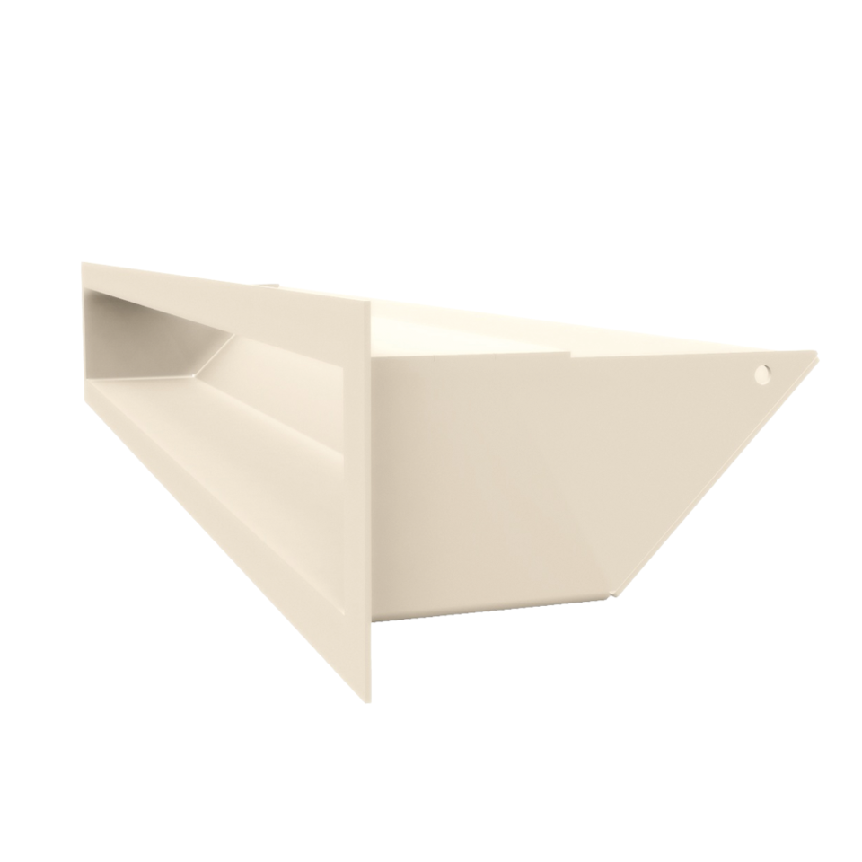 Kratki Lüftungsgitter 45S | 90x600x126,5 mm | creme