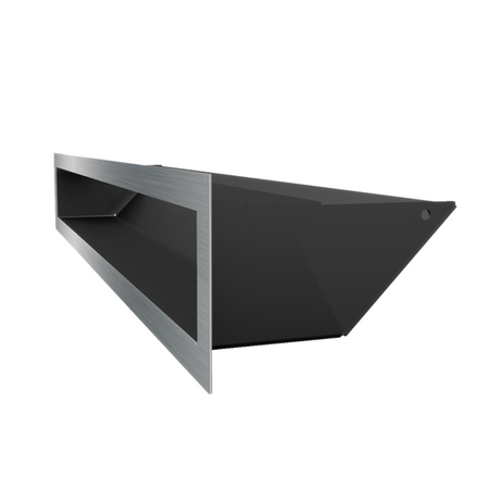 Kratki Lüftungsgitter 45S | 90x600x126,5 mm | geschliffen
