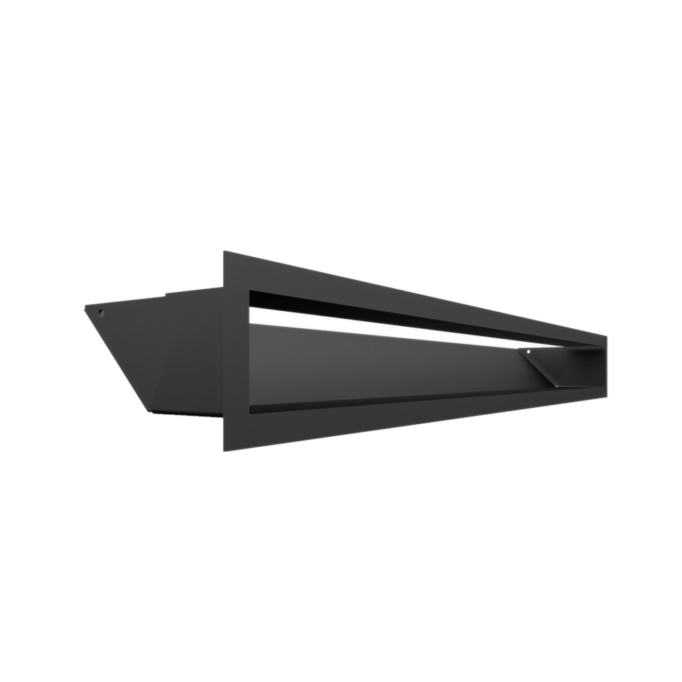 Kratki Lüftungsgitter 45S | 90x800x126,5 mm | schwarz