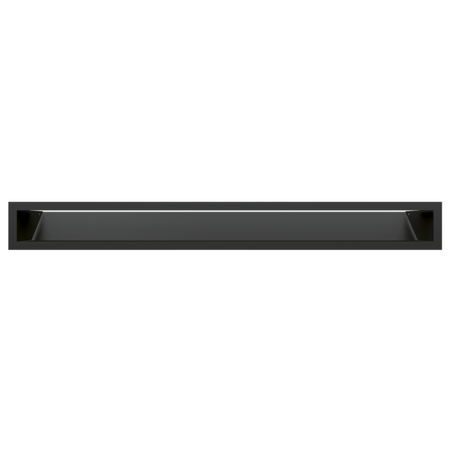 Kratki Lüftungsgitter 45S | 90x800x126,5 mm | schwarz